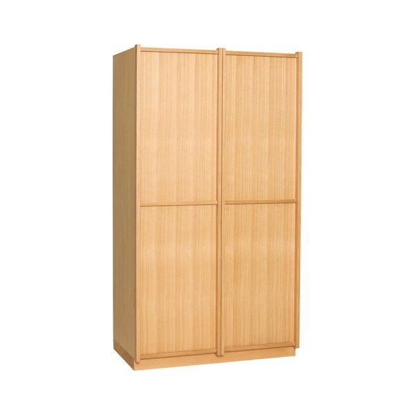 Armadio di colore naturale con effetto rovere 100x181x55 cm Kura – Hübsch