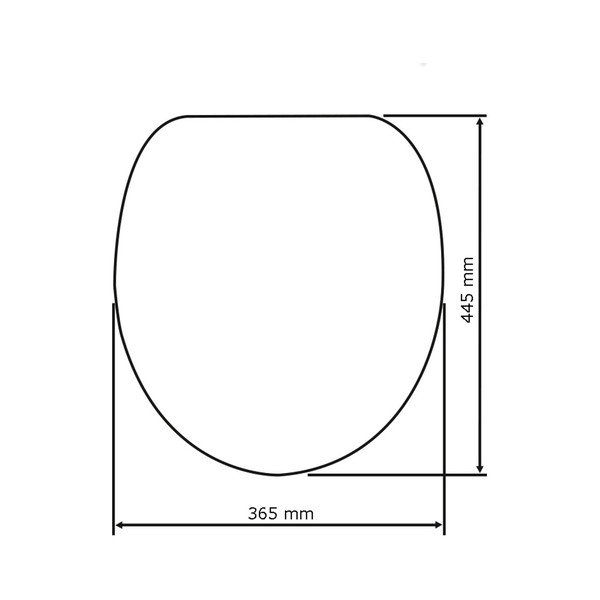 Sedile per wc con chiusura facilitata , 44,5 x 37,5 cm Sabbia - Wenko-image-2