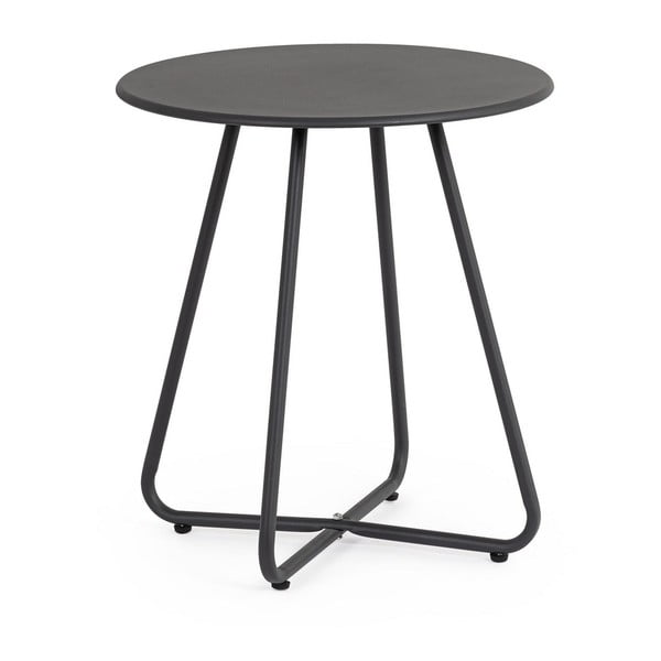 Tavolino da giardino rotondo in acciaio ø 45 cm Jable   – Bizzotto