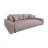 Divano rosa chiaro allungabile/con contenitore con rivestimento in velluto a coste 234 cm Sara – Ropez
