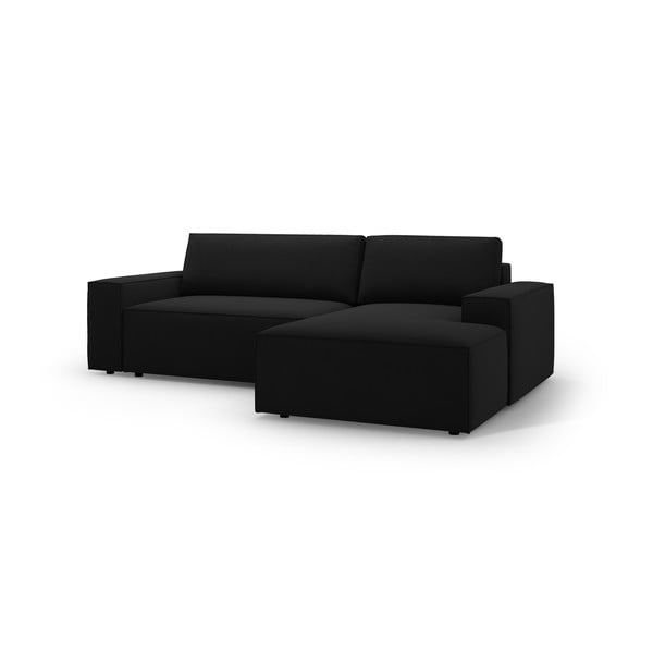 Divano letto nero ad angolo (angolo destro) Jodie - Micadoni Home-image-2