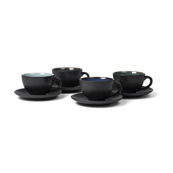 Tazzine in set nere/blu scuro in ceramica 4 pz 240 ml Gastro Black/Mix – Bitz