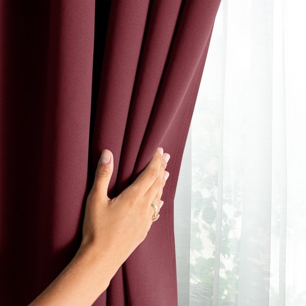 Tenda parzialmente oscurante burgundy 140x245 cm Kierra – Restilo-image-2