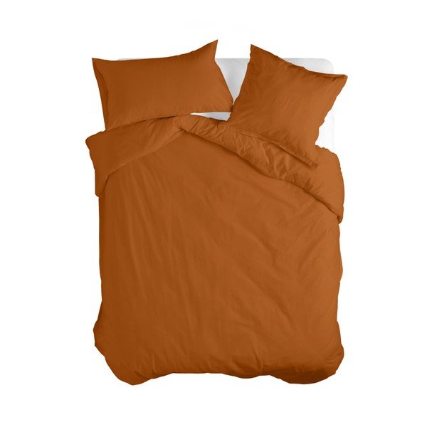 Copripiumino arancione in cotone per letto singolo 140x200 cm Basic - Happy Friday-image-2