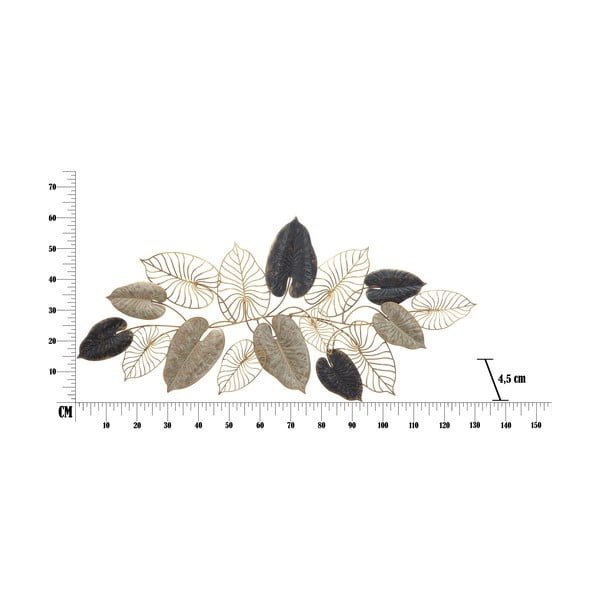 Decorazione da appendere in metallo con motivo a foglie Mauro Ferretti -A-, 131 x 61 cm Century - Mauro Ferretti-image-2