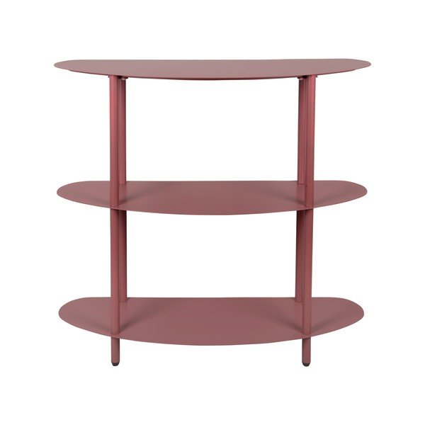 Scaffale burgundy in metallo 90x82x28 cm Riqueza – Leitmotiv-image-2