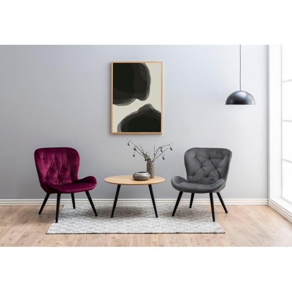 Tavolino con impiallacciatura di frassino , ⌀ 80 cm Stafford - Actona-image-3