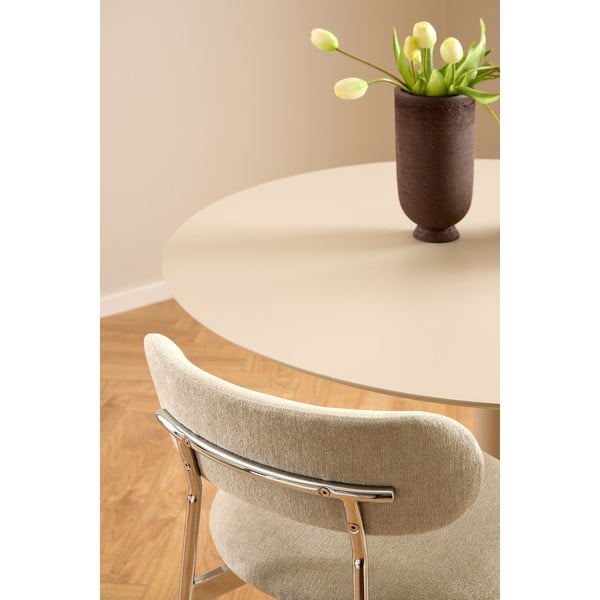 Sedia da pranzo color crema Lyric – Actona-image-3
