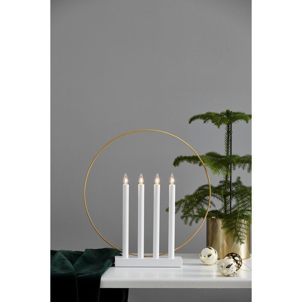 Portacandele LED con alimentazione a corrente (altezza totale 45 cm) Glory – Star Trading-image-1