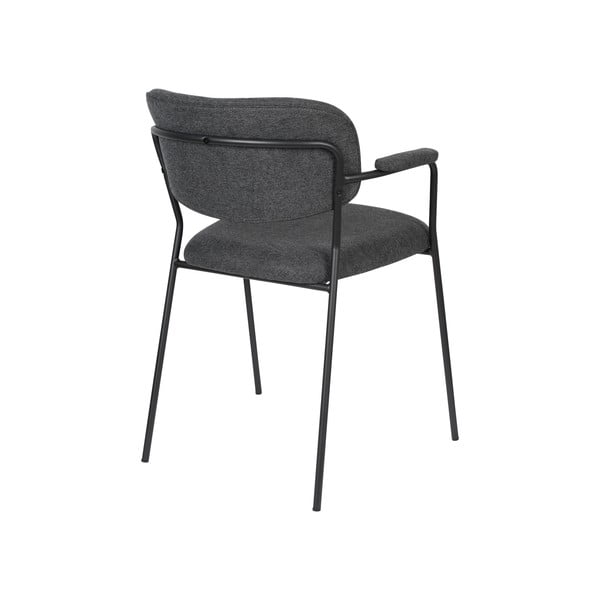 Sedie da pranzo antracite in set da 2 Jolien - White Label-image-4