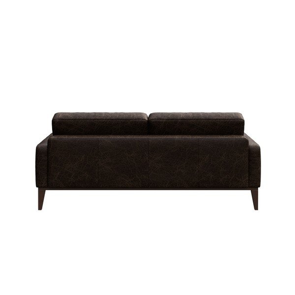 Divano in pelle marrone scuro, 173 cm Musso - MESONICA-image-3