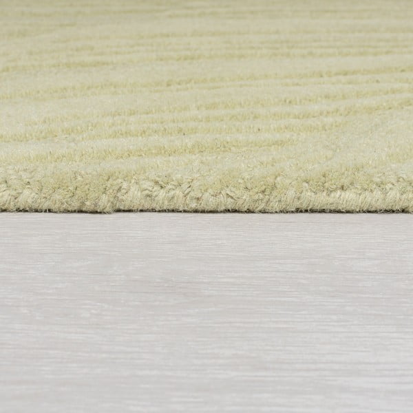 Tappeto in lana verde 200x290 cm Lino Leaf - Flair Rugs-image-4