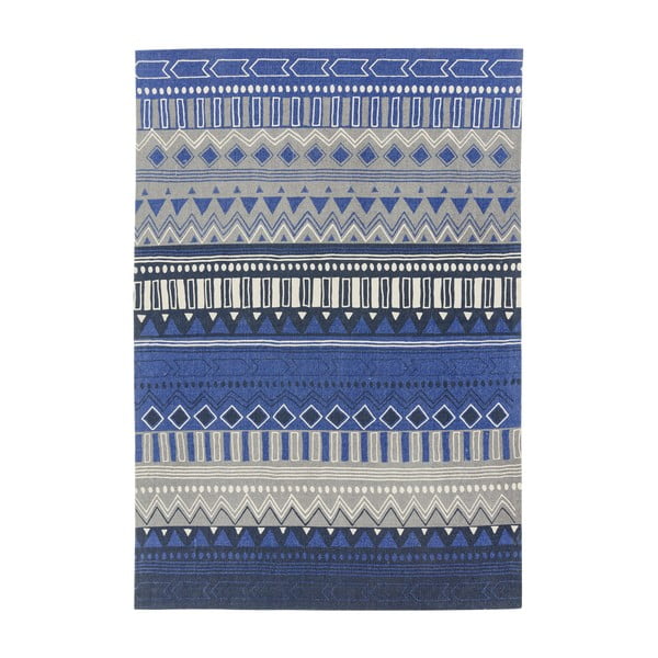 Tappeto blu Tribal Mix, 120 x 170 cm - Asiatic Carpets