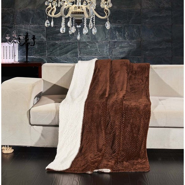 Copriletto reversibile marrone , 210 x 170 cm Lamby - DecoKing-image-1