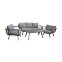 Divano da giardino con tavolo con struttura in alluminio Elia - Garden Pleasure