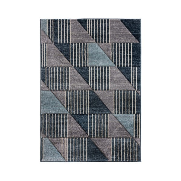 Tappeto Velocity grigio e blu, 160 x 230 cm - Flair Rugs