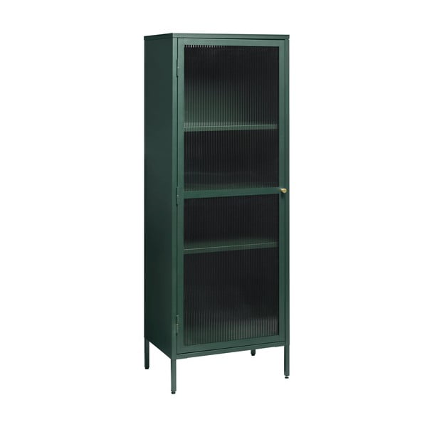 Vetrina in metallo verde Bronco, altezza 160 cm - Unique Furniture-image-2
