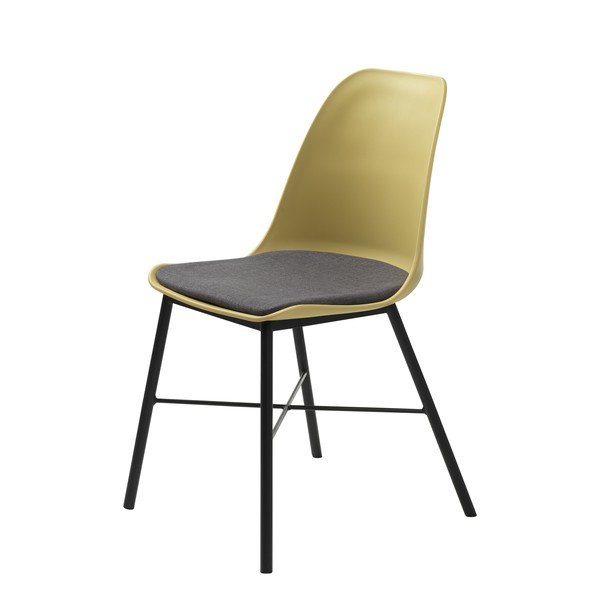 Set di 2 sedie giallo-grigio Whistler - Unique Furniture-image-1