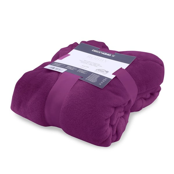 Accappatoio unisex viola in microfibra, taglia XS Robby - DecoKing-image-3