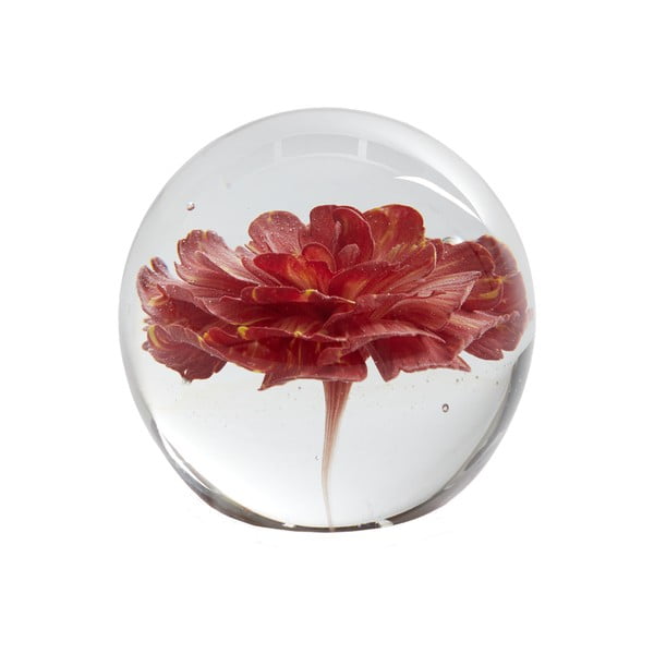 Fermacarte in vetro (altezza 8 cm) Flower - Light & Living