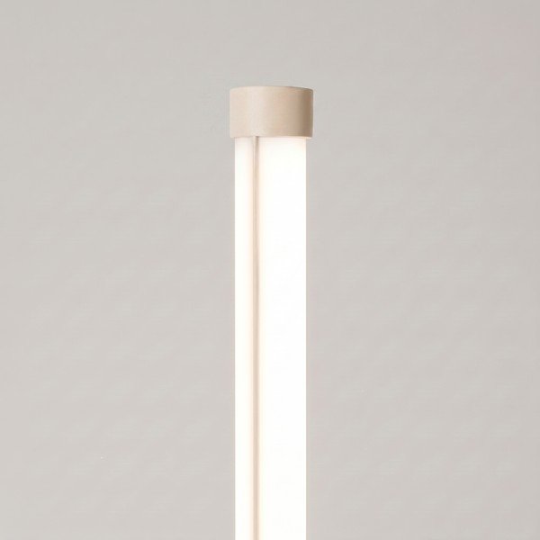 Lampada da terra LED beige in metallo (altezza totale 150 cm) TRANG – Thoro-image-2