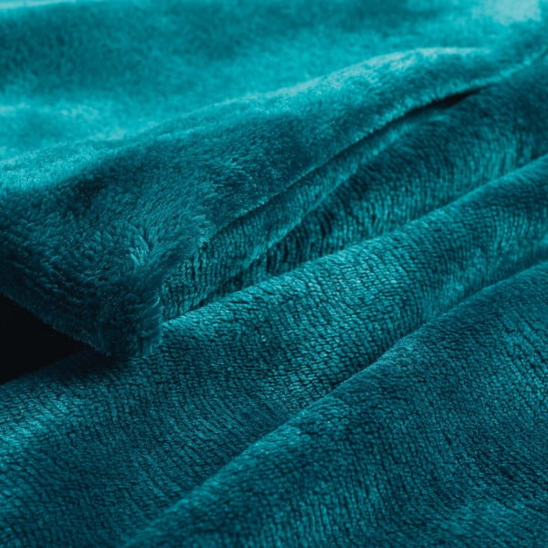 Coperta blu in microflanella 125x150 cm Flanou – douceur d'intérieur-image-1