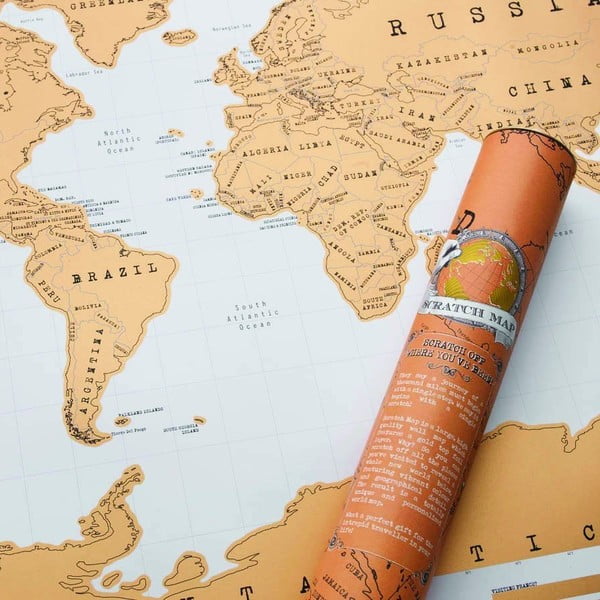 Mappa da grattare 88x52 cm World Scratch Map – Ambiance-image-1