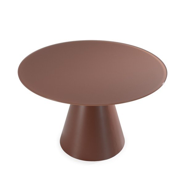 Tavolo da pranzo rotondo con piano in vetro ø 120 cm Vida – MOME-image-2