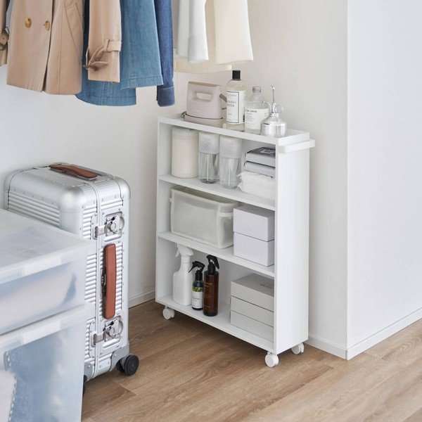 Carrello portaoggetti bianco in metallo 59x70x16 cm Tower – YAMAZAKI-image-1