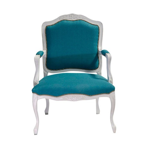 Sedia Ocean Patchwork bianca e blu - Evergreen House-image-1