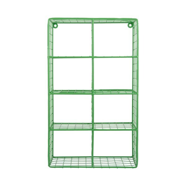 Mensola verde in acciaio con ripiani multipli 30 cm Reja – PT LIVING