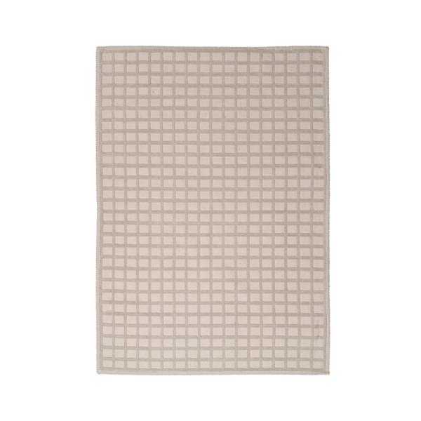 Tappeto beige con misto cotone Dune Linen, 60 x 100 cm - Universal-image-3