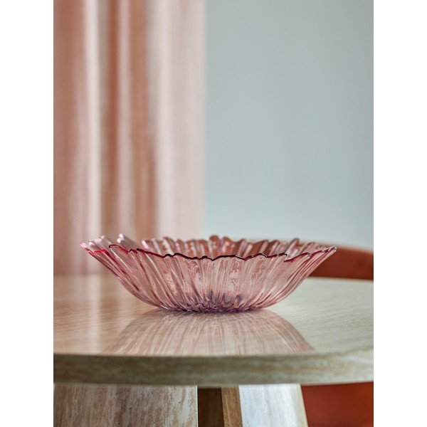 Ciotola rosa chiaro in vetro ø 31 cm Mariko – Bloomingville-image-1
