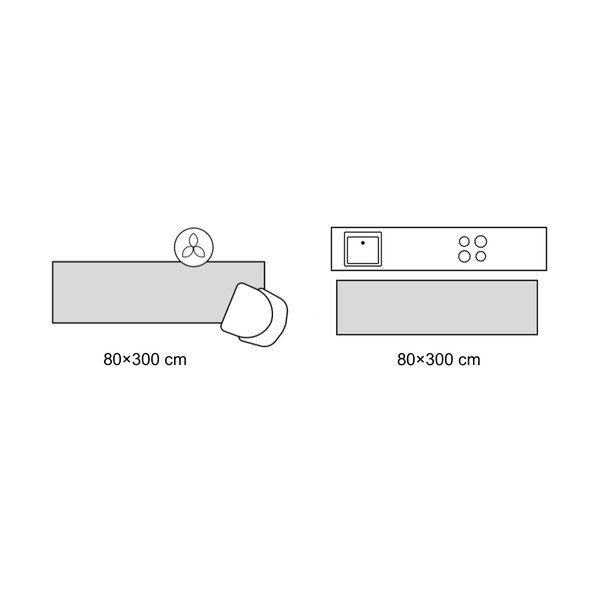 Passatoia in lana tessuta a mano 80x300 cm Lattice Shaped  – Flair Rugs-image-4