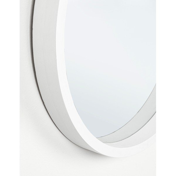 Specchio da parete con telaio in legno massiccio ø 52 cm Tiziano – Bizzotto-image-1