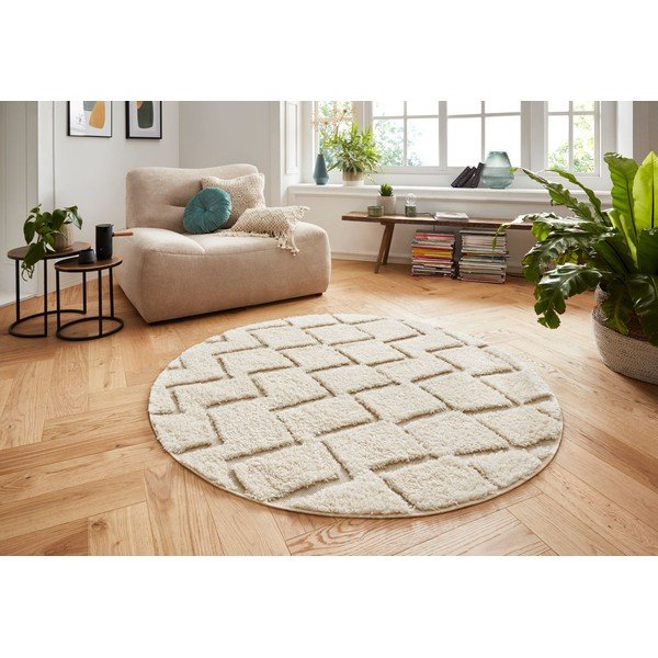 Tappeto crema , ⌀ 160 cm Handira - Mint Rugs-image-3