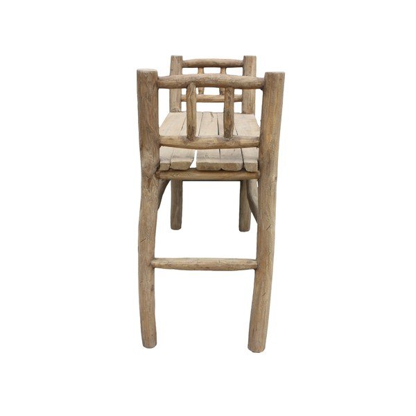 Panchina in legno di teak non trattato Panchina Pank - HSM collection-image-1