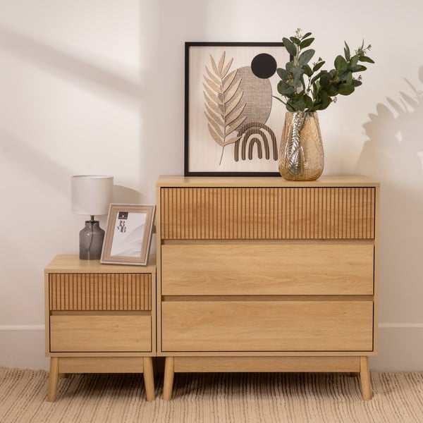 Comodino di colore naturale Iona – Casa Selección-image-1