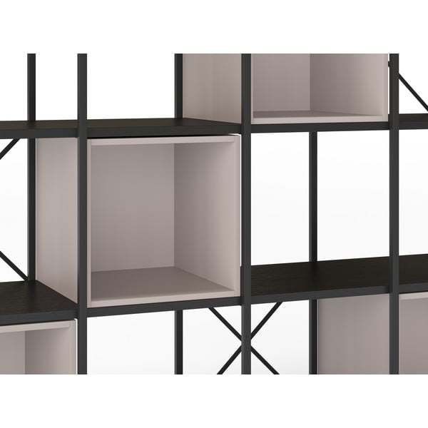 Libreria nera e crema 140x179 cm Anya - Marckeric-image-4