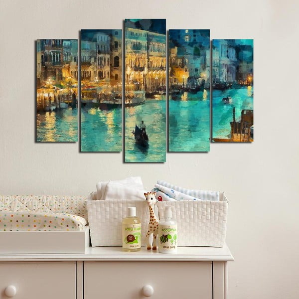 Dipinti in set da 5 pezzi Venice - Wallity-image-1