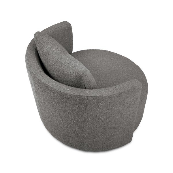 Poltrona girevole grigio scuro Nael - Interieurs 86-image-3