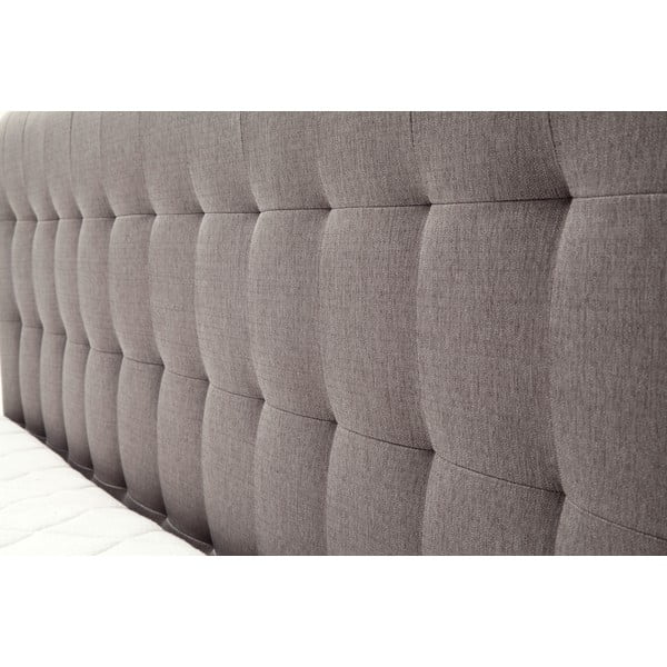 Letto boxspring grigio/marrone 180x200 cm Massello – Meise Möbel-image-2