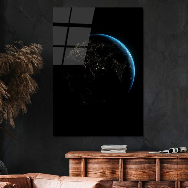 Pittura su vetro 70x100 cm Earth - Wallity-image-1