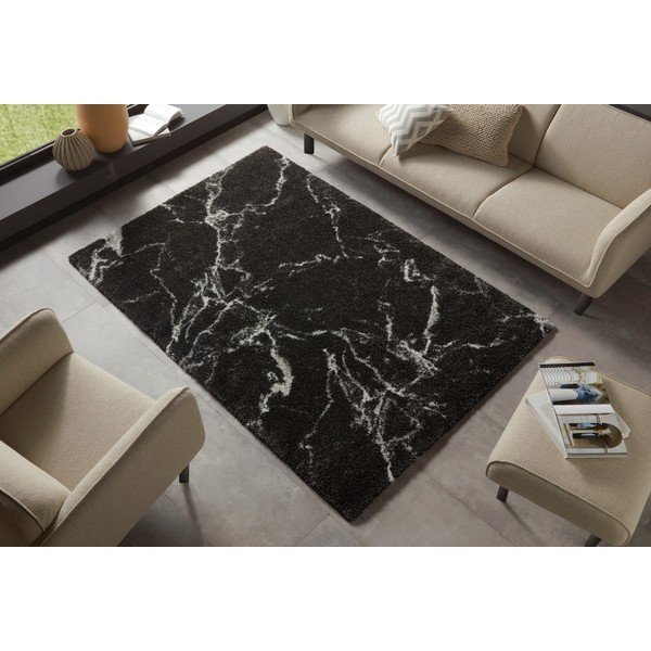 Tappeto nero , 80 x 150 cm Nomadic Mayrin - Mint Rugs-image-1