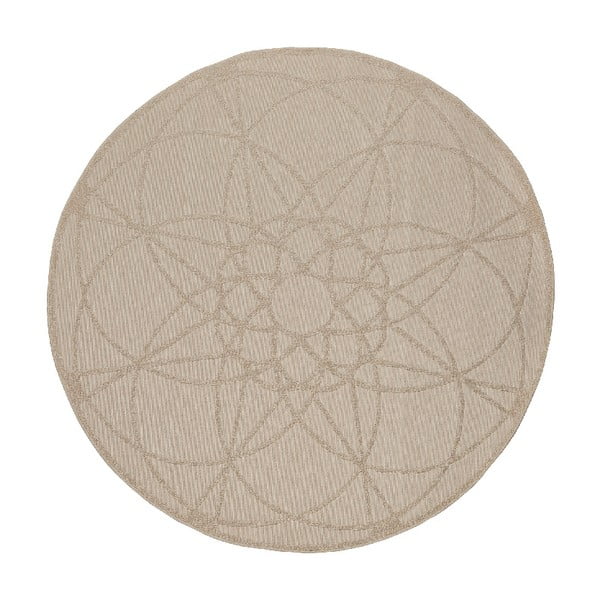 Tappeto da esterno beige , ø 194 cm Tondo - Floorita