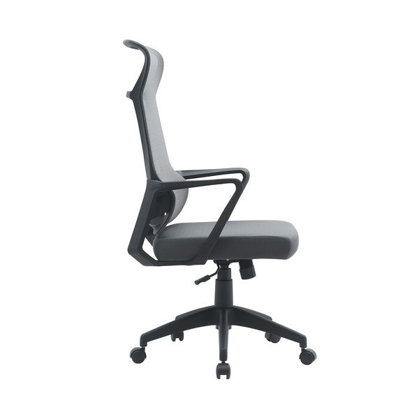 Sedia da ufficio grigia in imbottito Hoboken – Yes Everyday-image-2