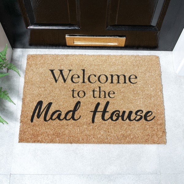 Zerbino in cocco 40x60 cm Welcome to the Mad House - Artsy Doormats-image-2