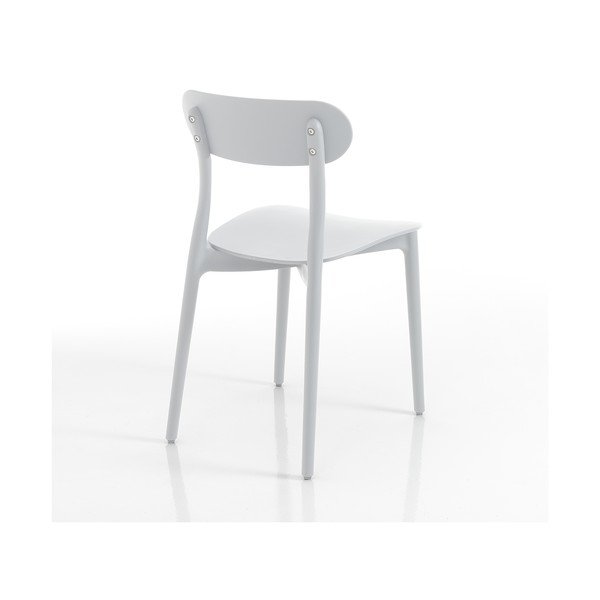 Sedia da giardino in plastica bianca Stoccolma - Tomasucci-image-2