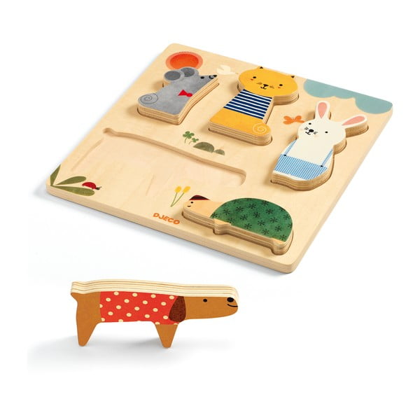 Puzzle a inserimento in legno - Djeco