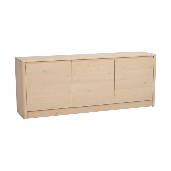 Credenza colore naturale chiaro con effetto rovere 180x70x40 cm Melstone – Rowico